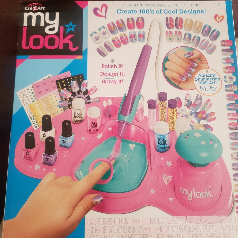 My look glitter & shimmer airbrush design
